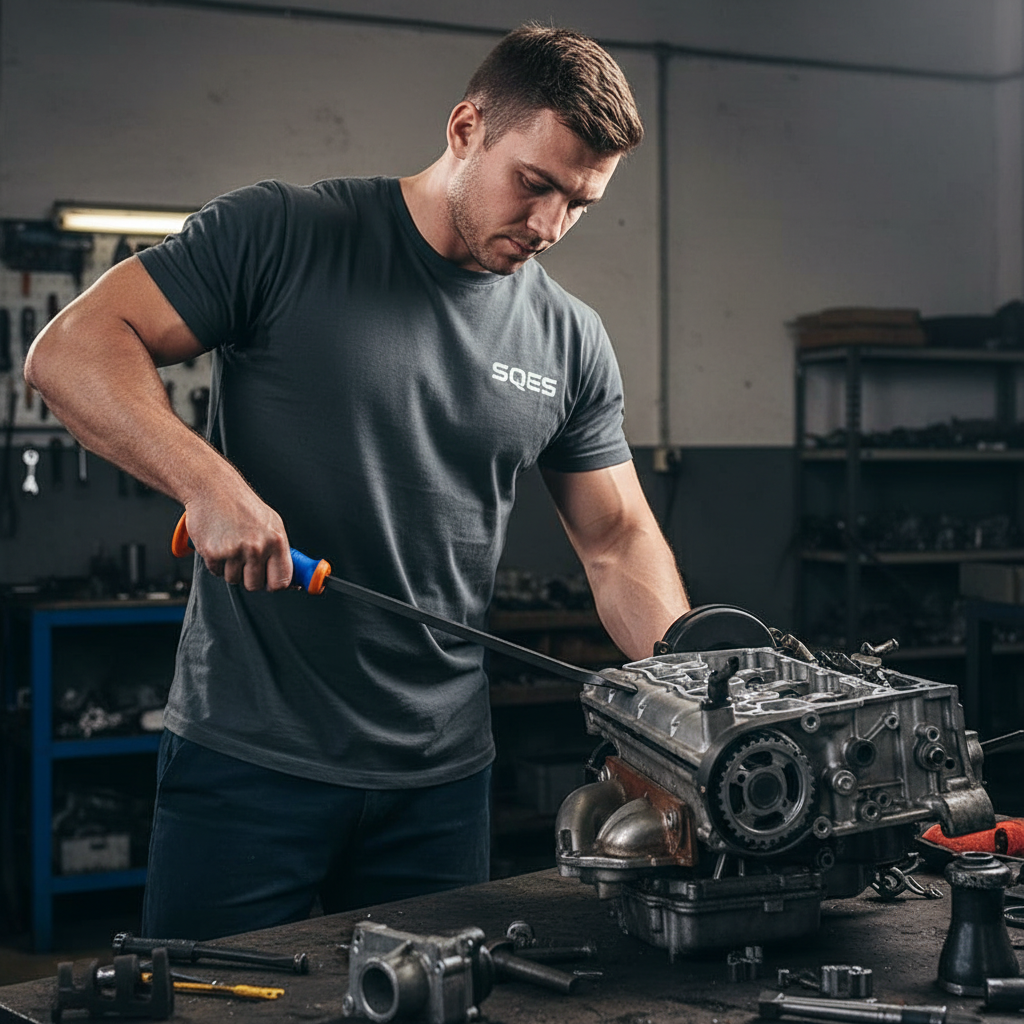 Utilisation du levier 12" sur moteur