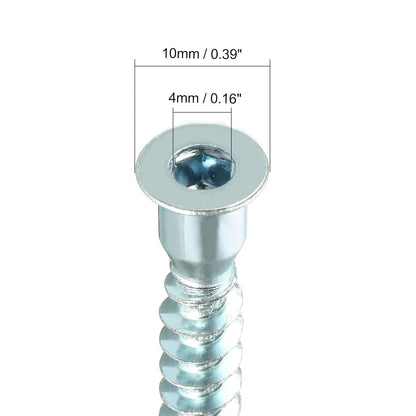 Vis d'Assemblage Meuble5x50mm Bout Pointu