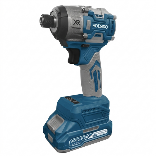 Visseuse à choc brushless ADEGSO AD-40387 21 V 230 Nm avec 2 batteries | SQES Tunisie
