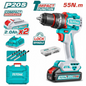 Visseuse à percussion 20V TOTAL TIDLI20558 brushless 55Nm – Kit complet 2 batteries 2Ah et 50 accessoires – SQES Tunisie
