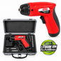 Visseuse sans fil VALEX DRIVER 5F 1422529, batterie lithium 3,6 V, 200 tr/min, réglage 21+1 positions et accessoires de vissage.