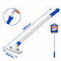 Gratte-Vitre Aluminium 900mm WADFOW WGS1690 — Manche Alu Lame Acier Nettoyage Vitre Décapage Peinture Chantier | SQES Tunisie
