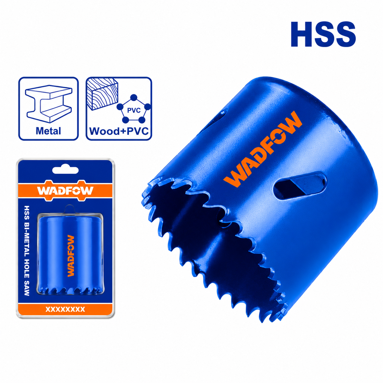 Scie Trépan HSS WADFOW WKJ14 — 18 Tailles 16 à 127 mm Perçage Bois Métal Plastique BTP | SQES Tunisie
