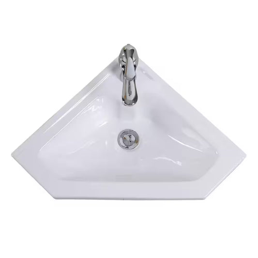 Plan vasque Acrylique Yaris Angle 46cm x 46cm - DURA