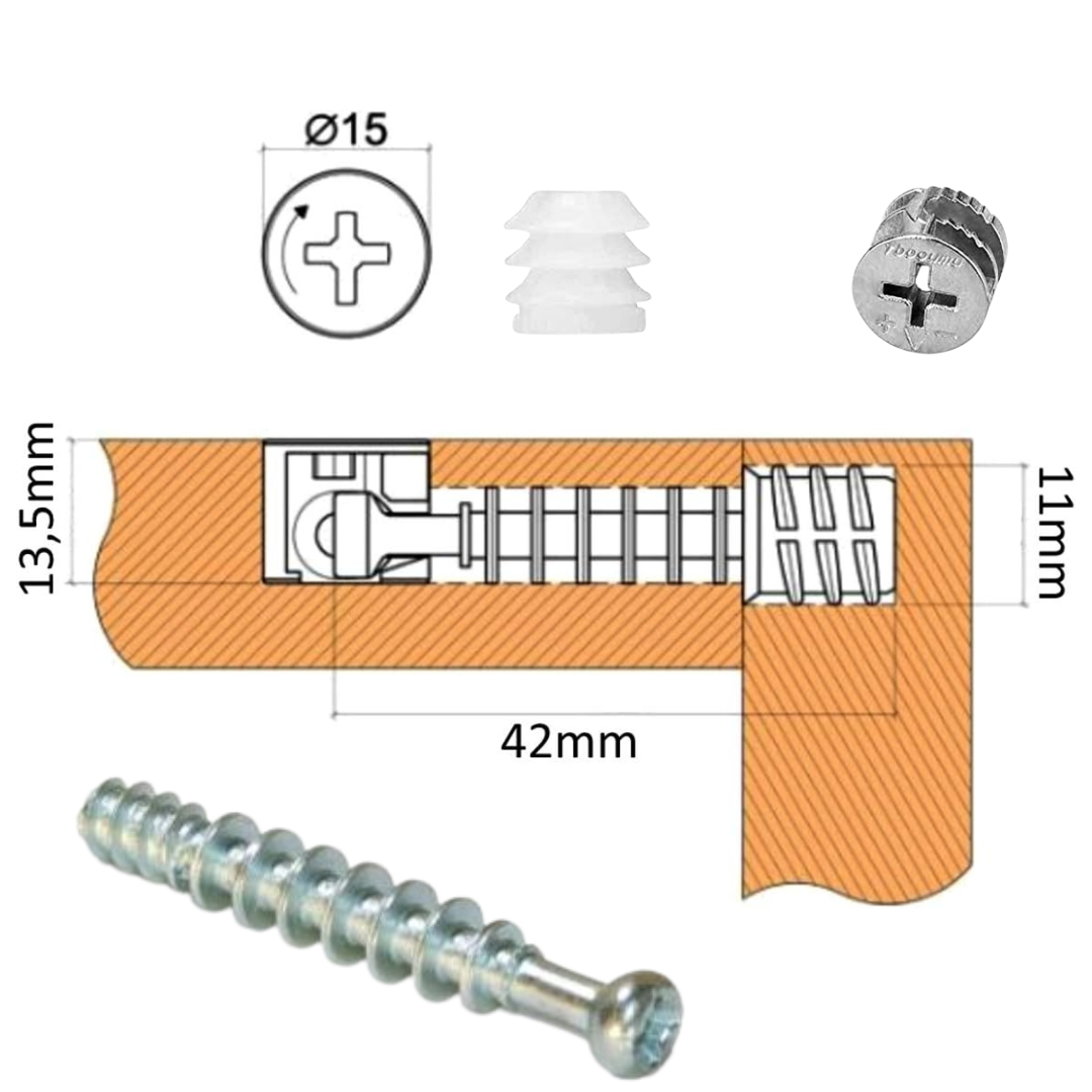 Vis Excentrique pour assemblage de meuble