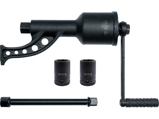 Clé à frappe YATO Chrome-Molybdène Cr-Mo, 24 à 110mm, usage professionnel mécanique et poids lourds
