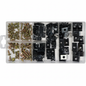 Assortiment 170 écrous et vis de carrosserie YATO YT-06780, galvanisé M3-M6, fixation automobile pro