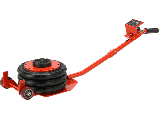 Cric pneumatique YATO YT-17230, 4 tonnes, triple coussin air comprimé, manche long, atelier auto
