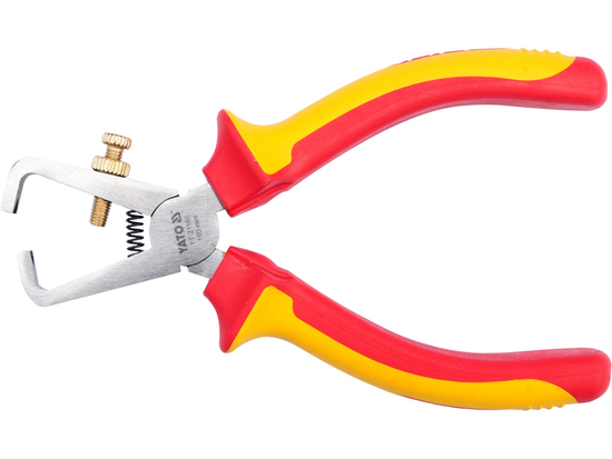 Pince à dénuder isolée VDE YATO YT-21160, 160mm 1000V, acier 60CrV, multifonction électricien pro
