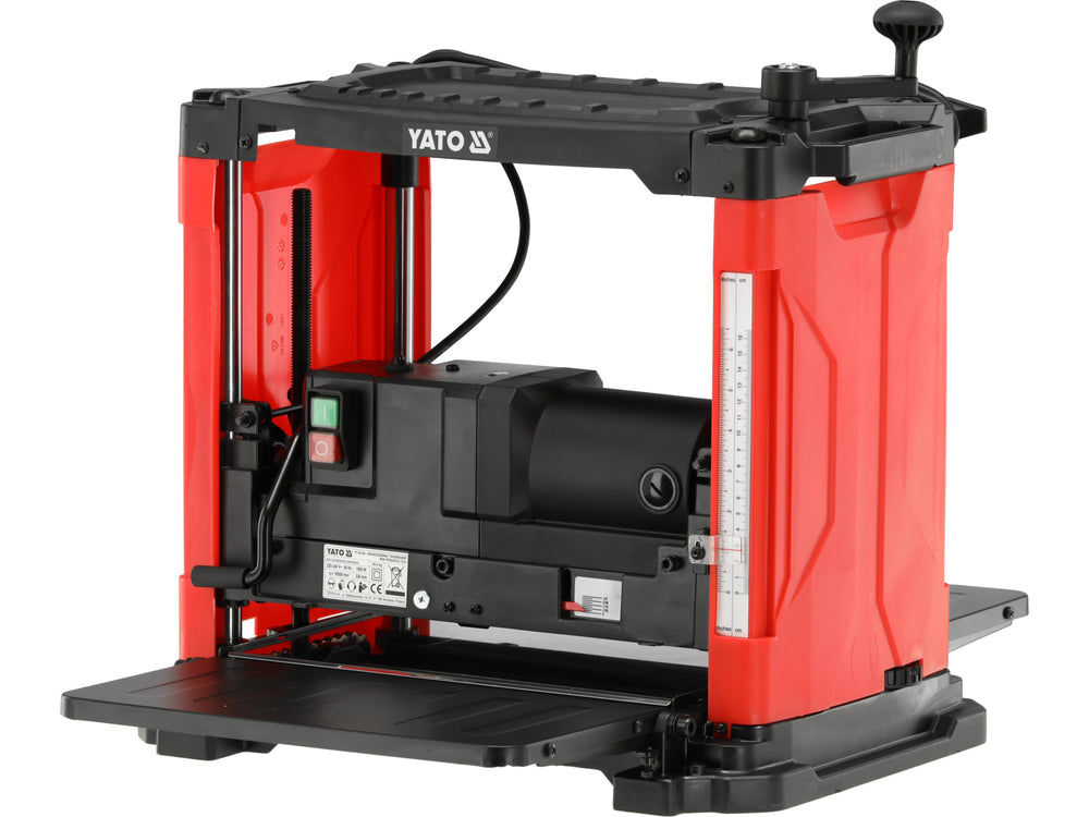 Raboteuse stationnaire YATO YT-82148, 1800W 330mm, 10000 tr/min, profondeur 4mm, menuiserie pro
